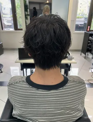 ショート ナチュラル×色気パ ーマ 渋谷/マナミのヘアスタイル
