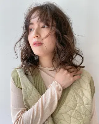 ミディアム パーマ 🍃服部 雅哉🍃銀座◎のヘアスタイル