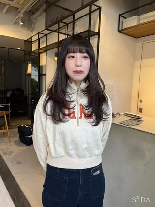 ロング morita yunaのヘアスタイル