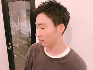 ショート カラー パーマ メンズ ちこ .のヘアスタイル