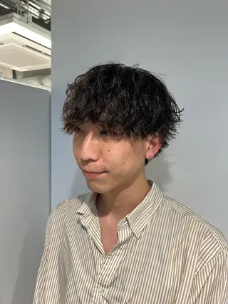 ショート パーマ メンズ 🏆メンズヘア特化 🥇代表りんぺーのヘアスタイル