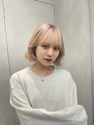 ショート カラー ✨レイヤーカット 海外ヘア/原宿✨のヘアスタイル