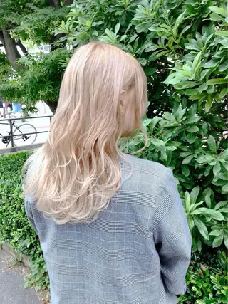 ロング カラー ヘアアレンジ M字・前髪割れ 改善メンズ特化/栢沼のヘアスタイル