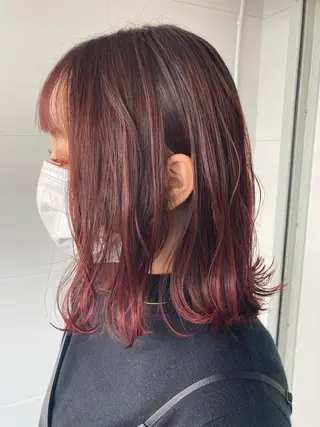 ミディアム タカツド ユウキのヘアスタイル