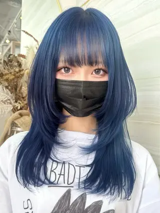 セミロング カラー 🫧みひろ🫧カット カラーモデル募集のヘアスタイル