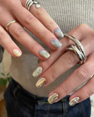 ネイル kiii.__ ✴︎*のネイルデザイン