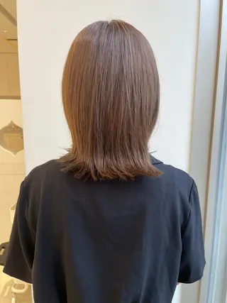 ミディアム カラー レイヤーカット🎀 rina🎀のヘアスタイル