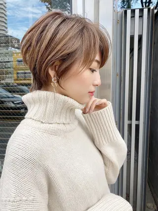 ショート カラー Lond Bloom 天神ショート/ボブのヘアスタイル