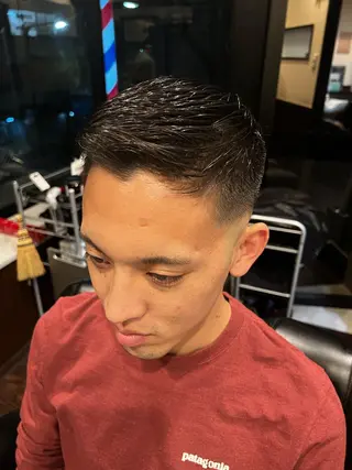 ショート メンズ 銀座バルビエグラン 角田雅樹（夜限定）のヘアスタイル