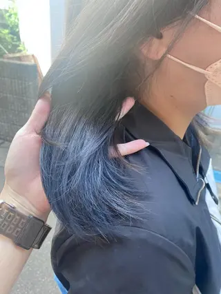 セミロング カラー pep natsumiのヘアスタイル