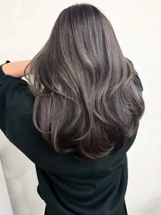 ロング カラー ハイライト/レイヤー 河原町/Manatoのヘアスタイル