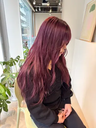 ロング カラー 髪質改善マスター 長尾勇弥/梅田中津のヘアスタイル