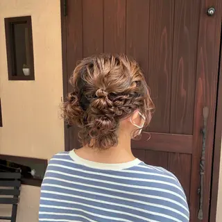 ミディアム ヘアアレンジ 若林 美帆のヘアスタイル