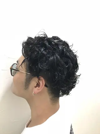 ショート パーマ メンズ 加藤 憂のヘアスタイル