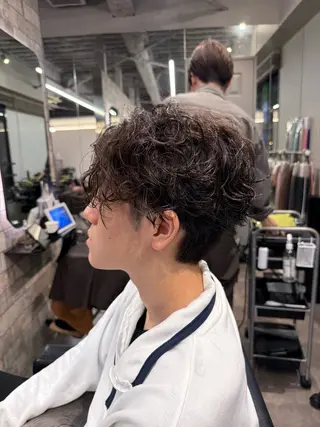ショート パーマ メンズ fan.ray⚽️ 髙橋翔一のヘアスタイル