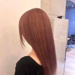 セミロング カラー 艶感カラー／韓国風 レイヤー／meguのヘアスタイル