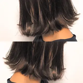 ミディアム カラー パーマ ヘアアレンジ 松尾謙佑【ハイライト LEDエクステ】のヘアスタイル
