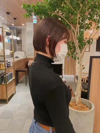 ショート カラー パーマ 🍃服部 雅哉🍃銀座◎のヘアスタイル