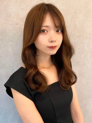 セミロング カラー 韓国ヘア🤍顔周り/ 髪質改善✨/林遼一郎のヘアスタイル
