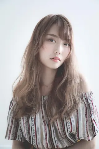 ロング カラー パーマ 髪質改善/JITA 上本町/上尾 純也のヘアスタイル
