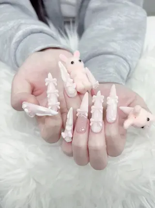 ネイル MoMoA Nail ネイル長さ出し専門店のネイルデザイン