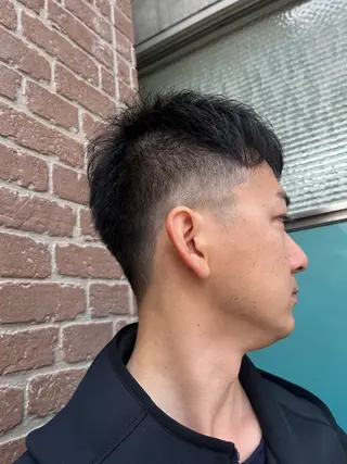 ショート カラー メンズ 久木原 ゆりのヘアスタイル