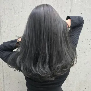 セミロング カラー 韓国レイヤーカット 🧸ベージュカラーのヘアスタイル