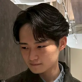 ミディアム パーマ メンズ 金山駅前メンズカット モデル募集 青島永透のヘアスタイル