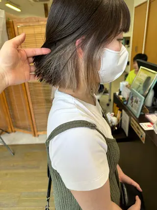 ショート カラー ブリーチカラー🫧 森　凪沙のヘアスタイル