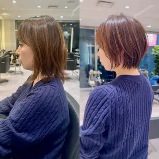 ショート お悩み解決ひし形 ショート✂️ イガワのヘアスタイル