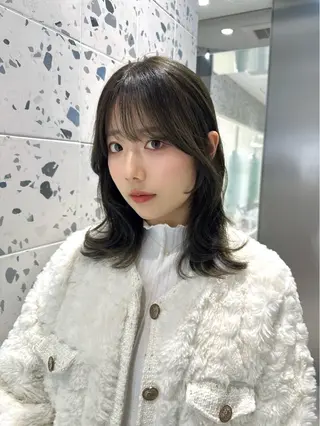 ミディアム カラー 矢野 晃平のヘアスタイル