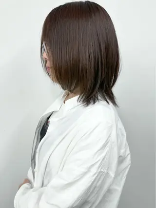 ミディアム ボブ/ゆるふわ ボブパーマ/とういのヘアスタイル