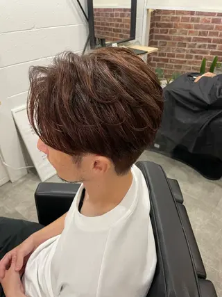 ショート カラー パーマ メンズ 💈メンズハイライト 南谷💈のヘアスタイル
