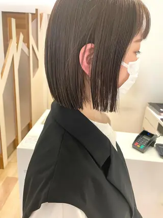ミディアム 髪質改善カラー/ボブ 🌻Mutsumiのヘアスタイル