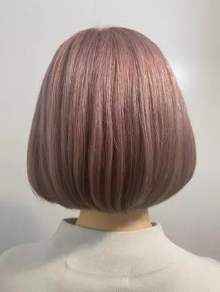 ミディアム ブリーチ毛対応酸性 ストレート🌈サキのヘアスタイル