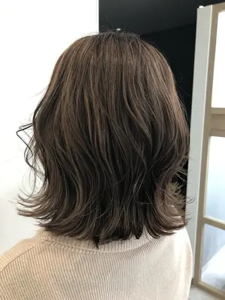 ミディアム カラー 天野 涼のヘアスタイル