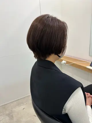 ショート カラー レイヤー/ナチュラル 💐nao.のヘアスタイル