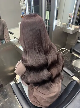 ロング カラー ヘアアレンジ 韓国ヘア🖤/透明感 shihoのヘアスタイル