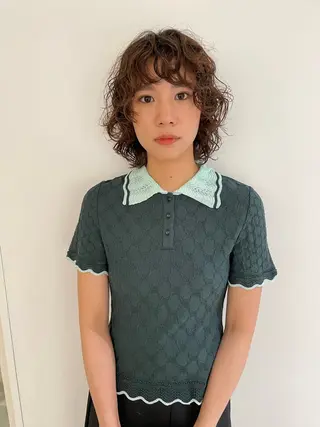 ショート パーマ 【吉祥寺】ショート/ レイヤーボブ/ryoのヘアスタイル
