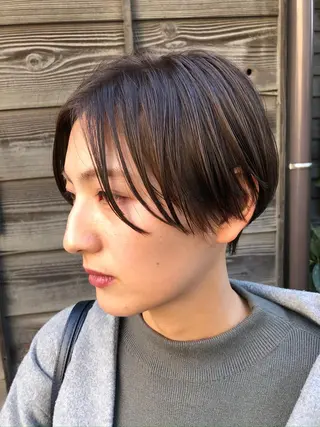 ショート カラー コレットヘアー 田中アヤノのヘアスタイル