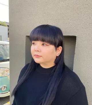 ロング maco 艶感ハイトーン🦋のヘアスタイル