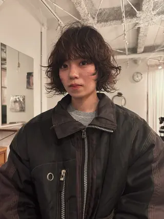 ミディアム パーマ 梅田/中崎町/パーマ TAIYOのヘアスタイル