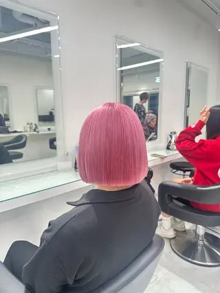 セミロング カラー ❄最強かわいいカラー ❄️MINA❄️のヘアスタイル