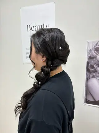 ロング ヘアアレンジ hair set / 渡辺未来🦋のヘアスタイル