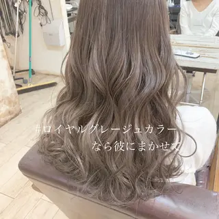 ロング カラー ◆感動口コミ/最小顔 理論カット◆森口 峻のヘアスタイル