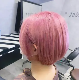 ショート カラー ブリーチ&エクステ 🥀ケアカラー特化のヘアスタイル