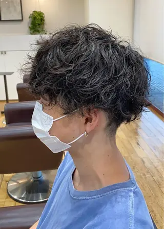 パーマ メンズ 石井 一輝のヘアスタイル