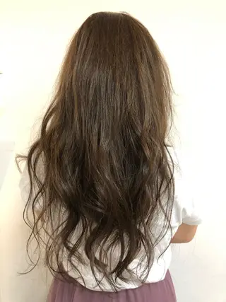 ロング カラー ダメージレスサロン✨ kayo🌱のヘアスタイル