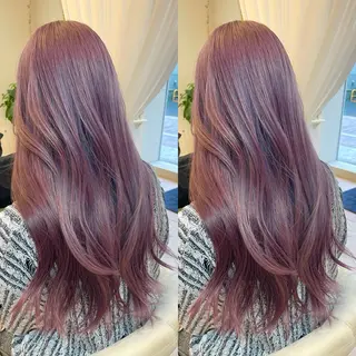 ロング カラー ブリーチ無しダブル カラー🦕まどかのヘアスタイル