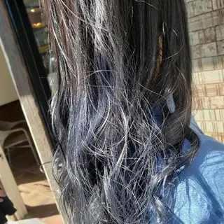 セミロング カラー 槌本 健成のヘアスタイル